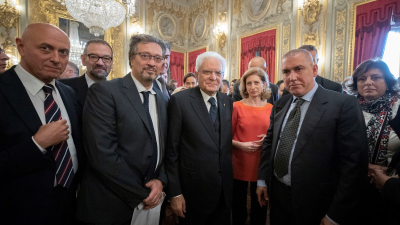 Massimo Zollo e il Presidente Mattarella per I giorni della Ricerca al Quirinale-FOTOCREDITS@CEINGE